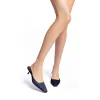 Amal Mule In Ocean Satin sold by Larroude