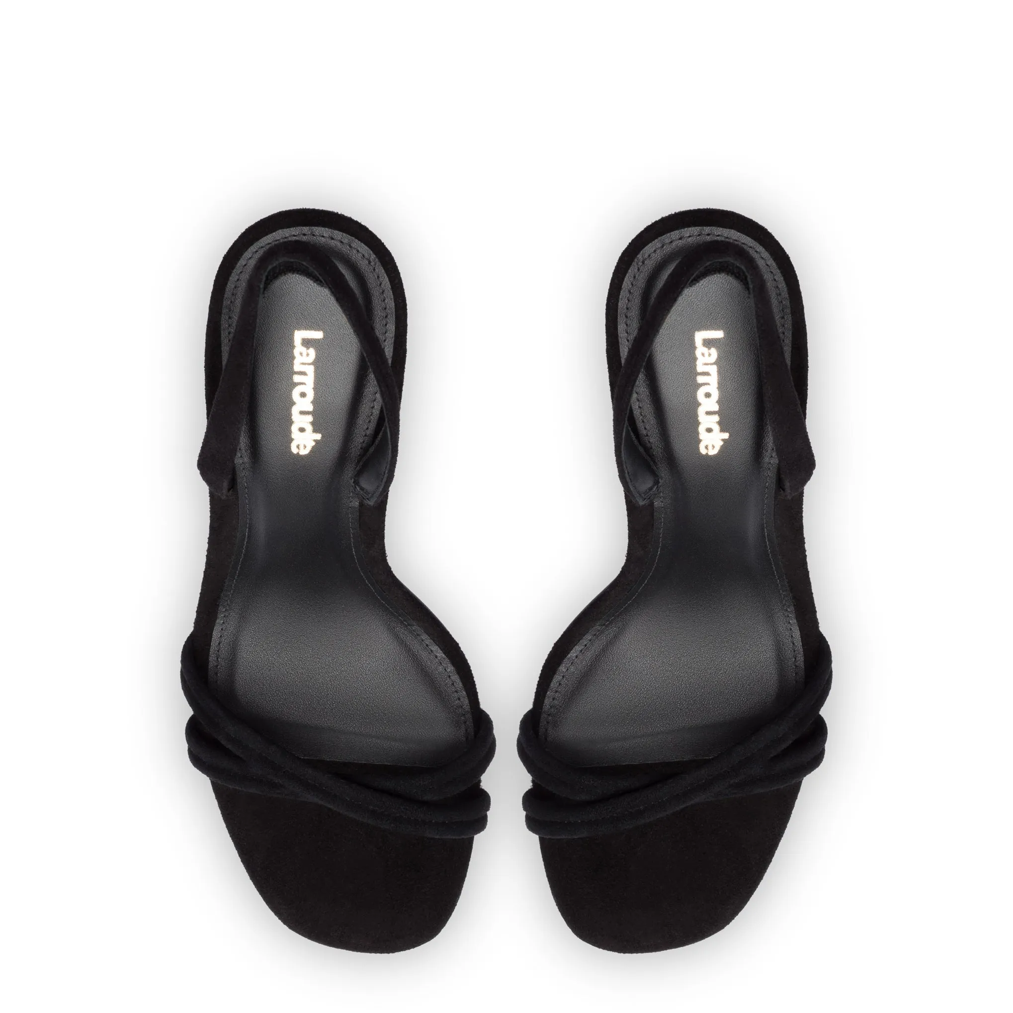 Annie Sandal In Black Suede sold by Larroude product image thumbnail 3