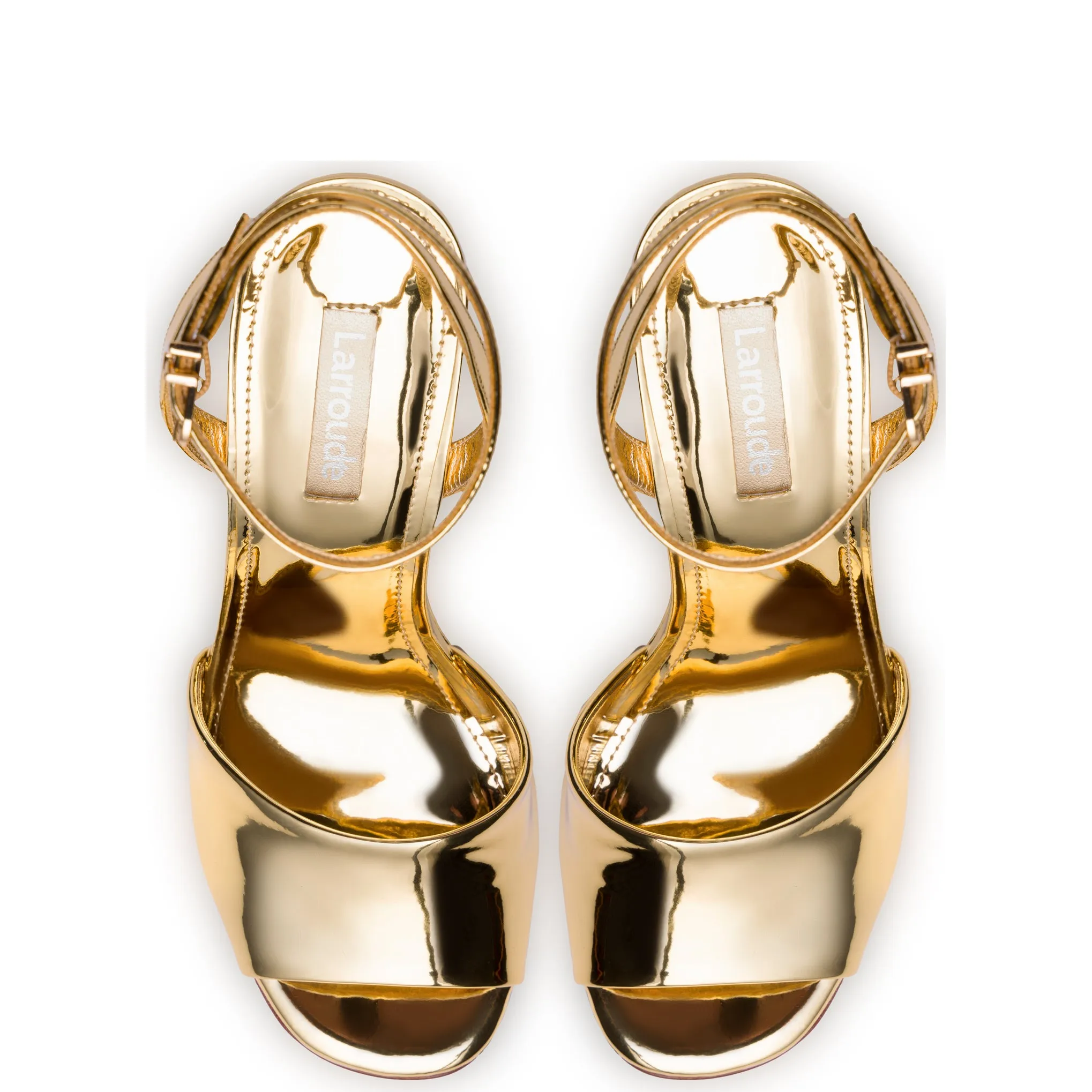 Yves Wedge In Gold Specchio sold by Larroude product image thumbnail 3