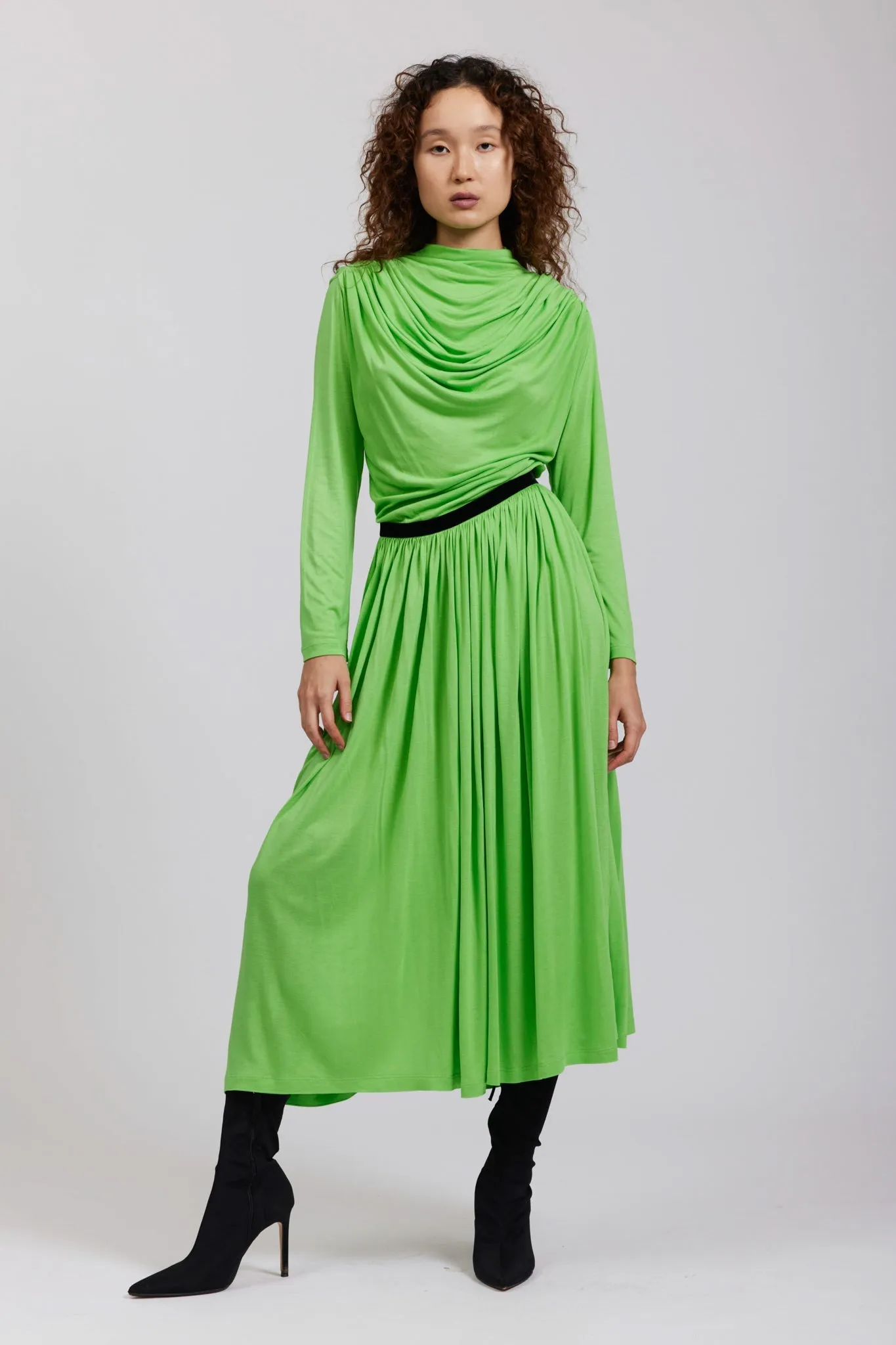 River Dress in Lime sold by Larroude product image thumbnail 4
