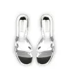 Vivi Lucite Hi Mule In Silver Specchio sold by Larroude