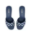 Brigitte Mule In Blue Denim sold by Larroude
