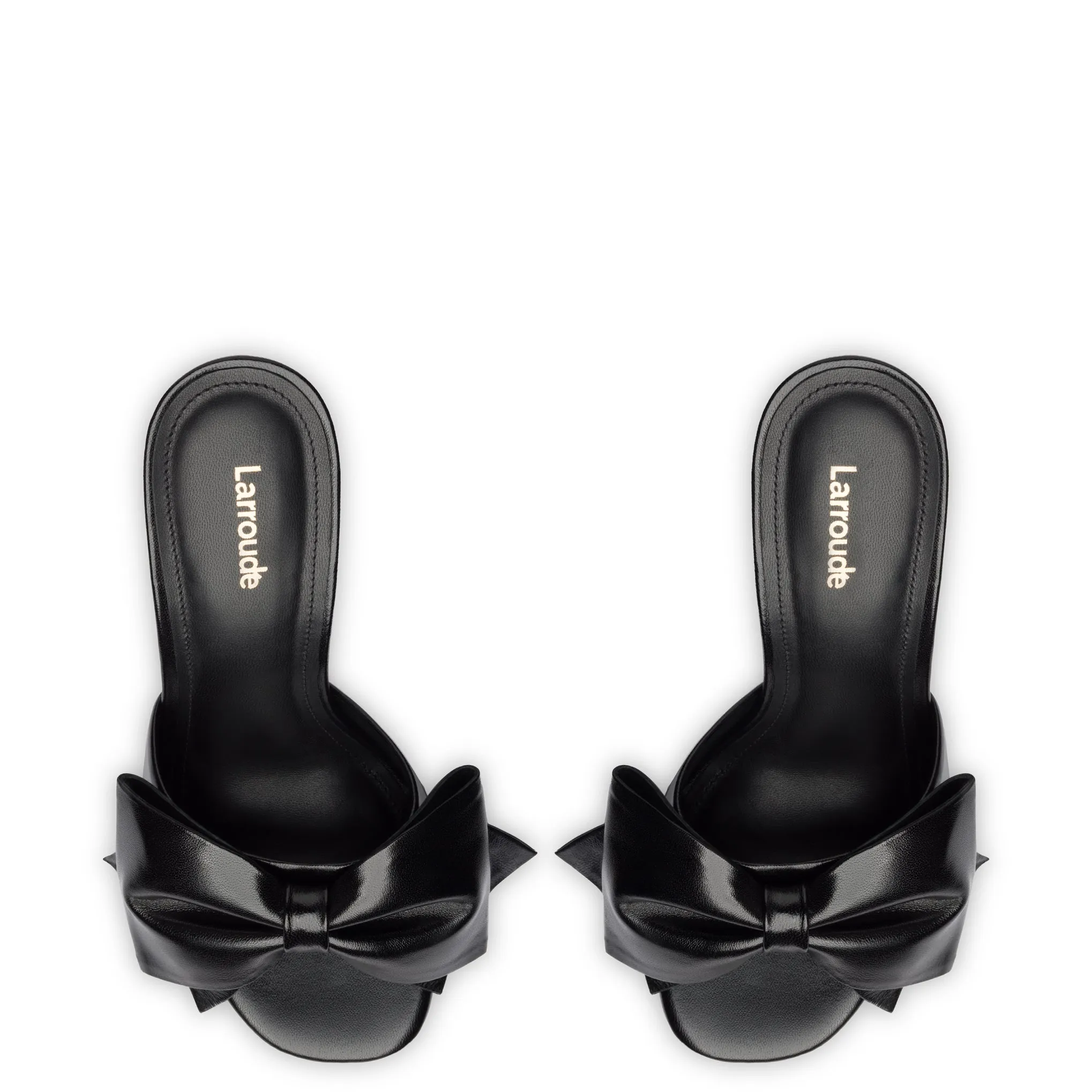 Elle Mule In Black Leather sold by Larroude product image thumbnail 3