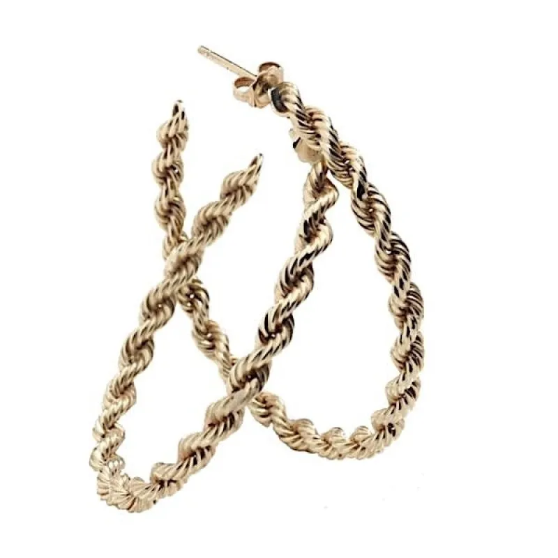 Large Rope Hoops sold by Larroude