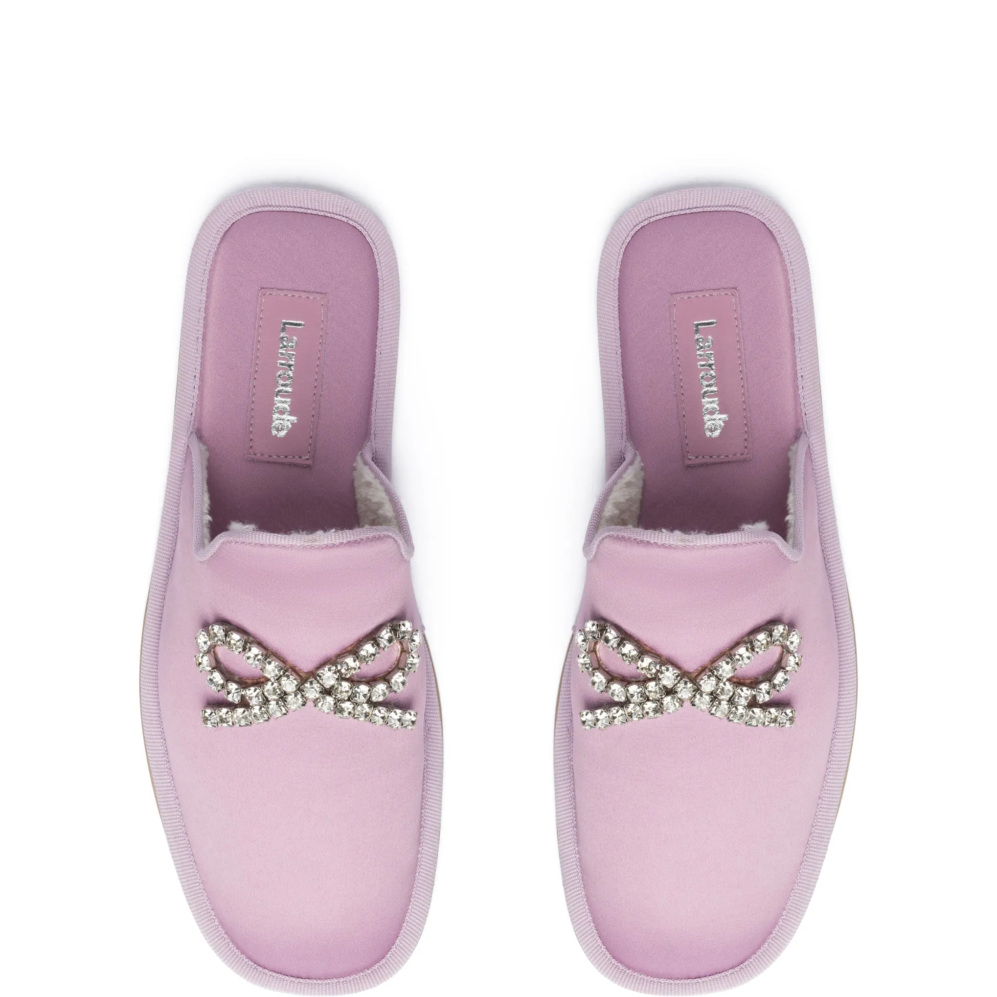 Pierre Slipper In Lavender Satin sold by Larroude product image thumbnail 3