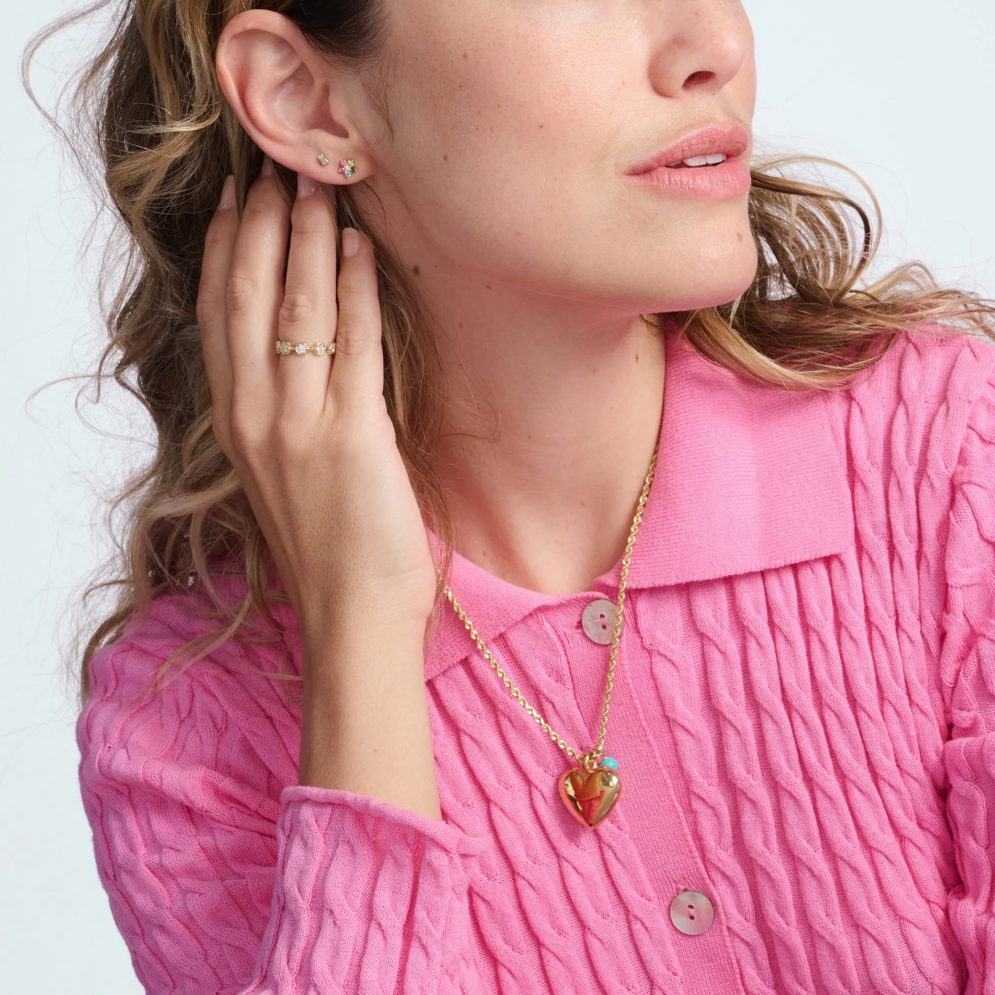 Tourmaline and Diamond Aurora Studs sold by Larroude product image thumbnail 2