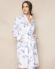 Women's Indigo Floral Robe sold by Larroude