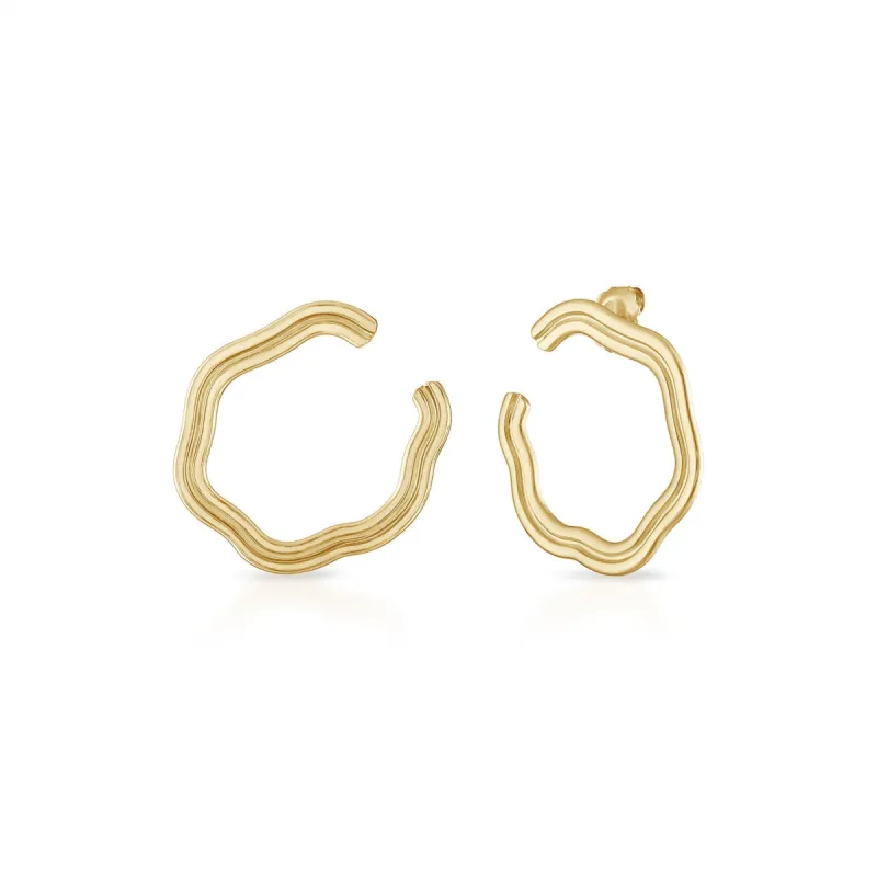 Capri Front Facing Hoops sold by Larroude