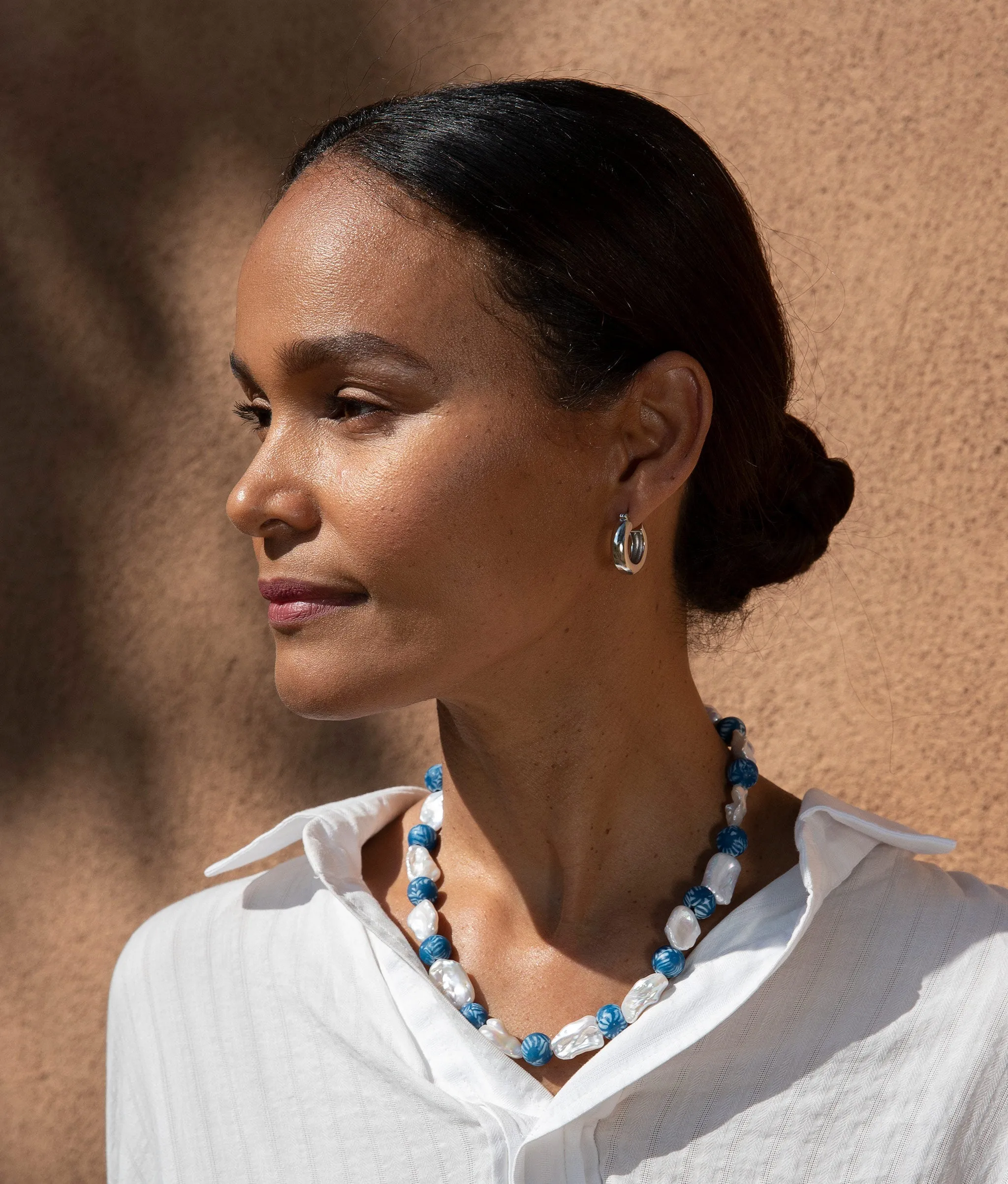 Medium Mood Hoops sold by Larroude product image thumbnail 4