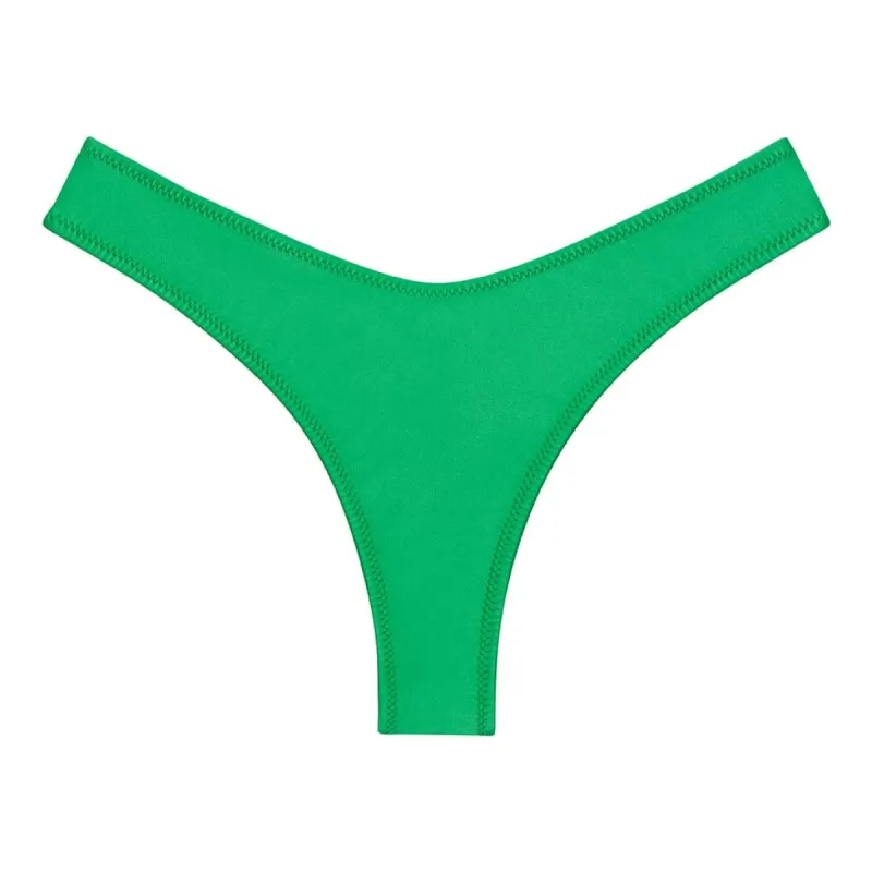 Emerald Shimmer Lulu (Zig-Zag Stitch) Bikini Bottom sold by Larroude