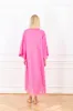 neon floral eyelet maxi caftan sold by Larroude