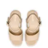 Vanessa Platform Sandal In Beige Raffia sold by Larroude
