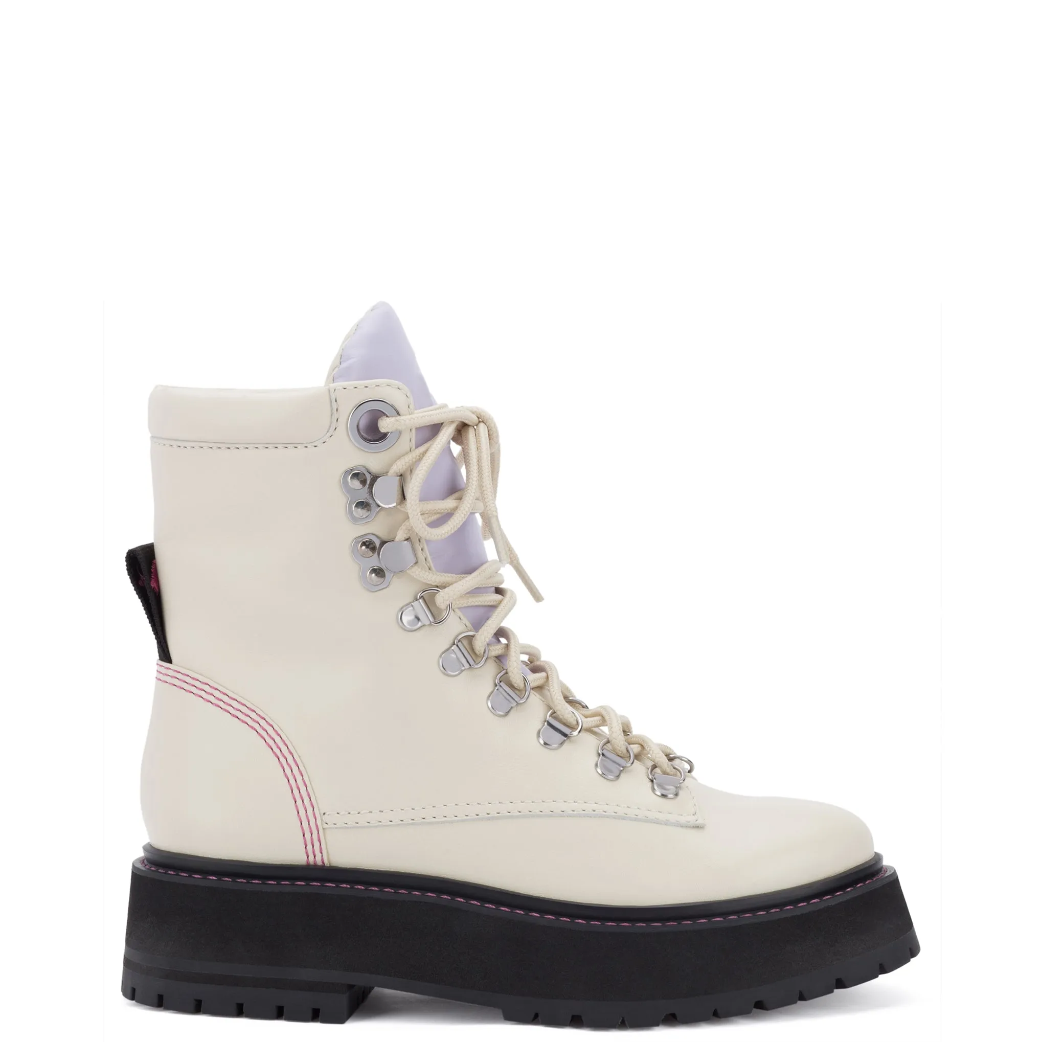 Jordan Boot In Ivory Leather sold by Larroude product image thumbnail 4