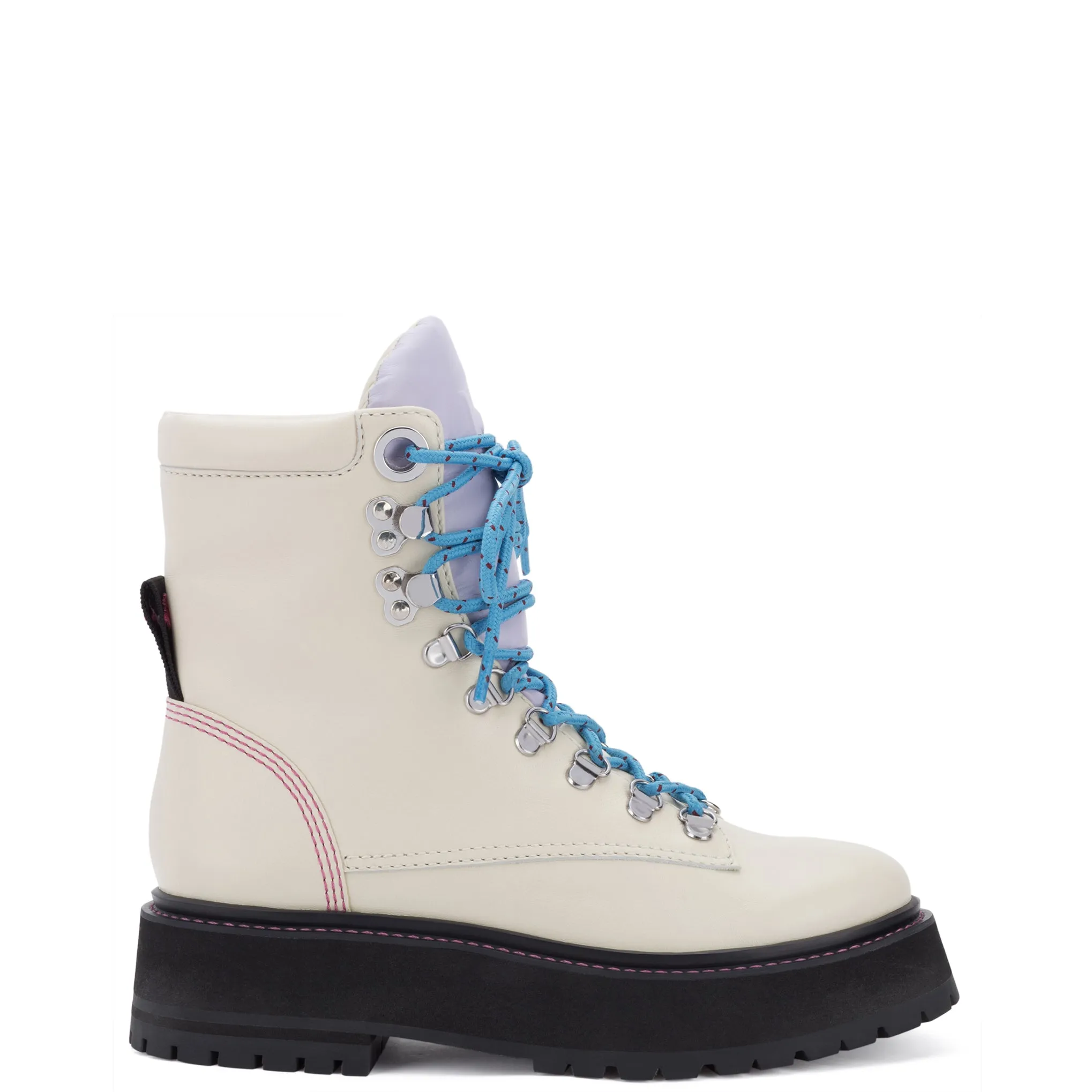 Jordan Boot In Ivory Leather sold by Larroude