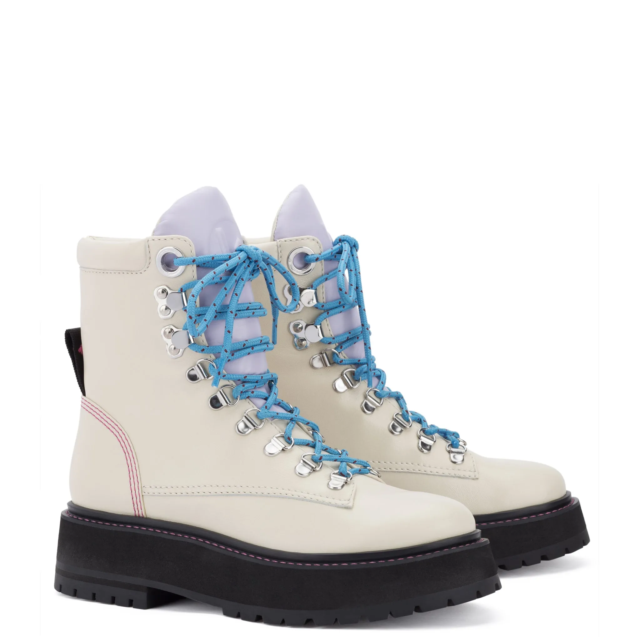 Jordan Boot In Ivory Leather sold by Larroude product image thumbnail 2