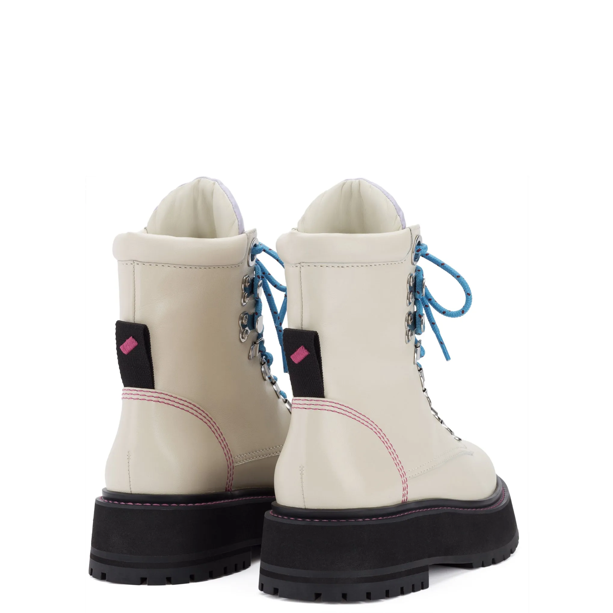 Jordan Boot In Ivory Leather sold by Larroude product image thumbnail 3