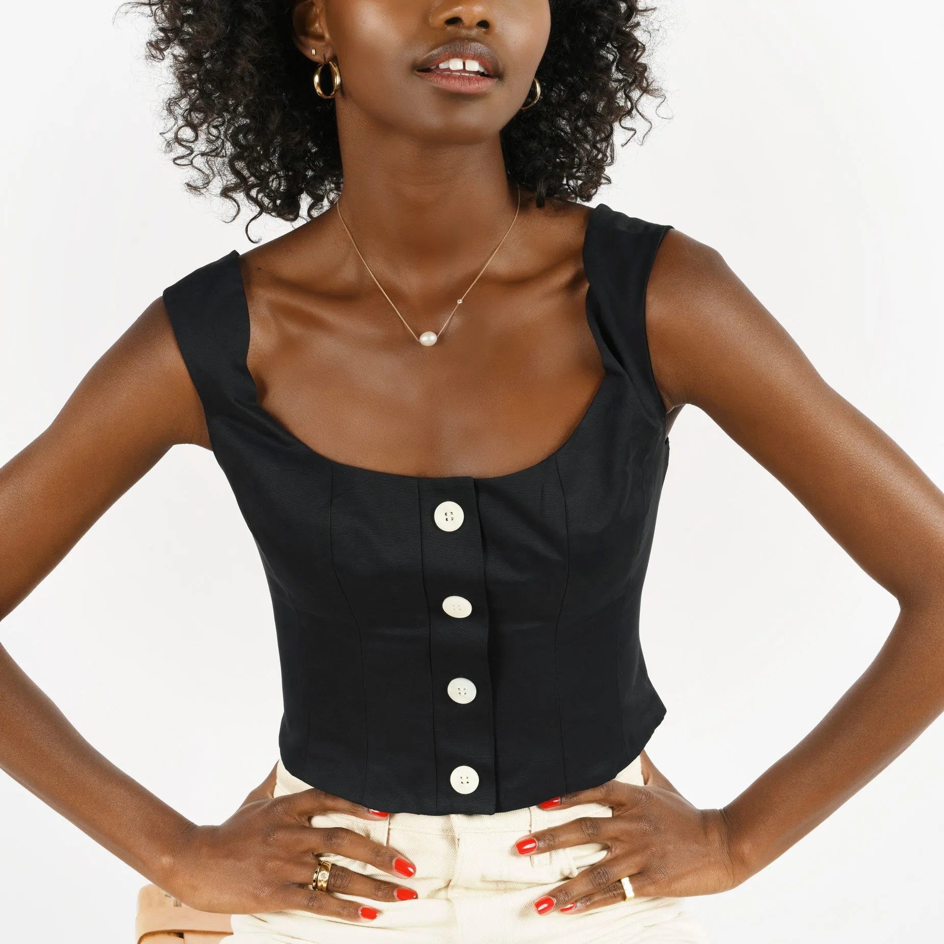 Baroque Pearl Duo Necklace sold by Larroude product image thumbnail 2