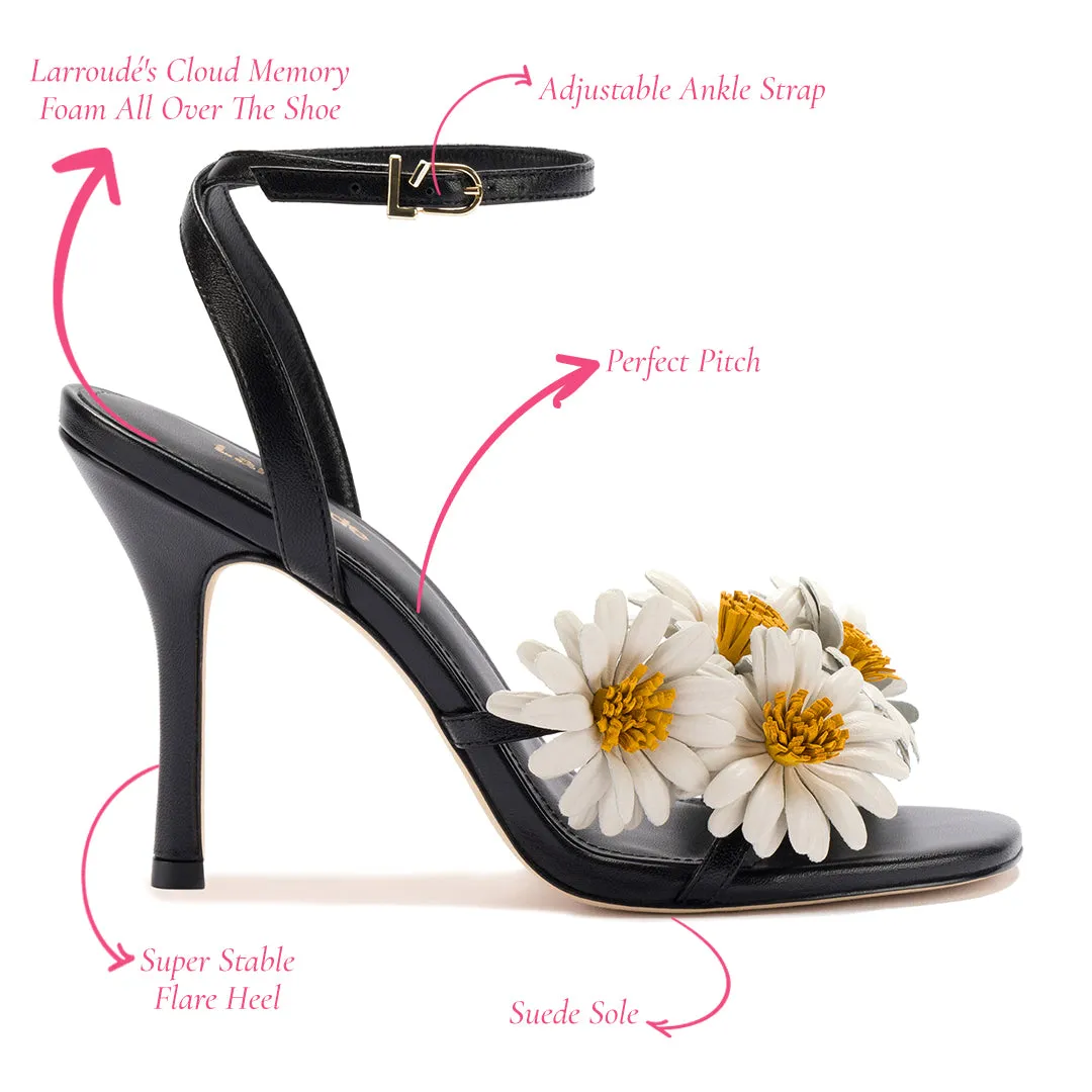 Fiore Sandal In Black Leather sold by Larroude product image thumbnail 5