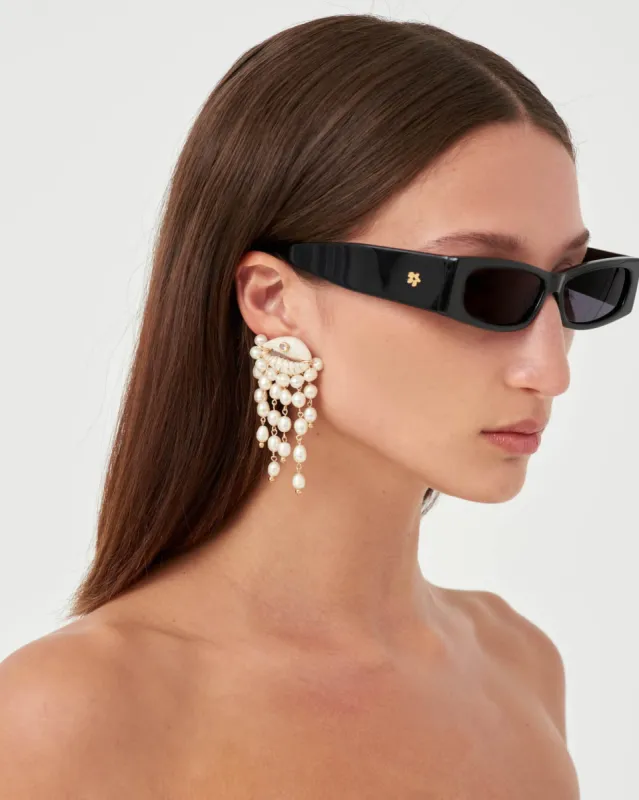 Delphin Clip- On Earrings sold by Larroude