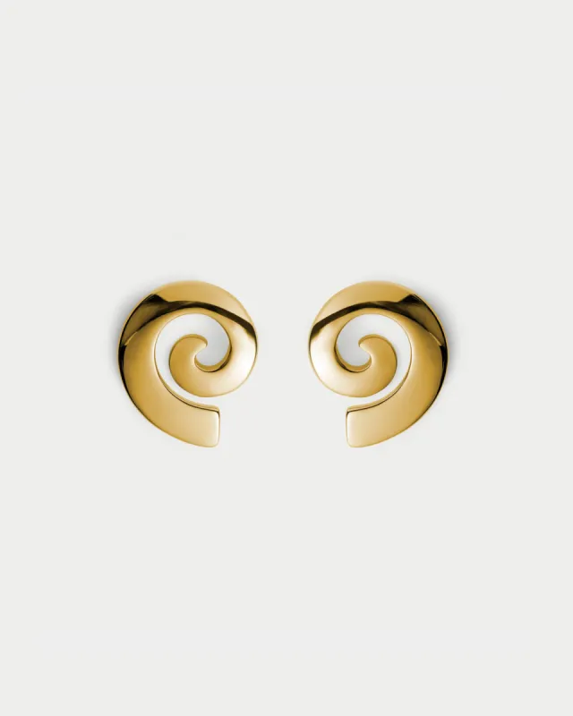 Swirl Earrings made by Larroude
