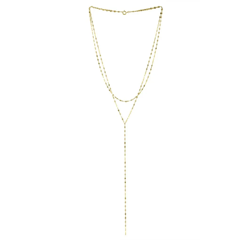 Olivia Double Y Necklace sold by Larroude