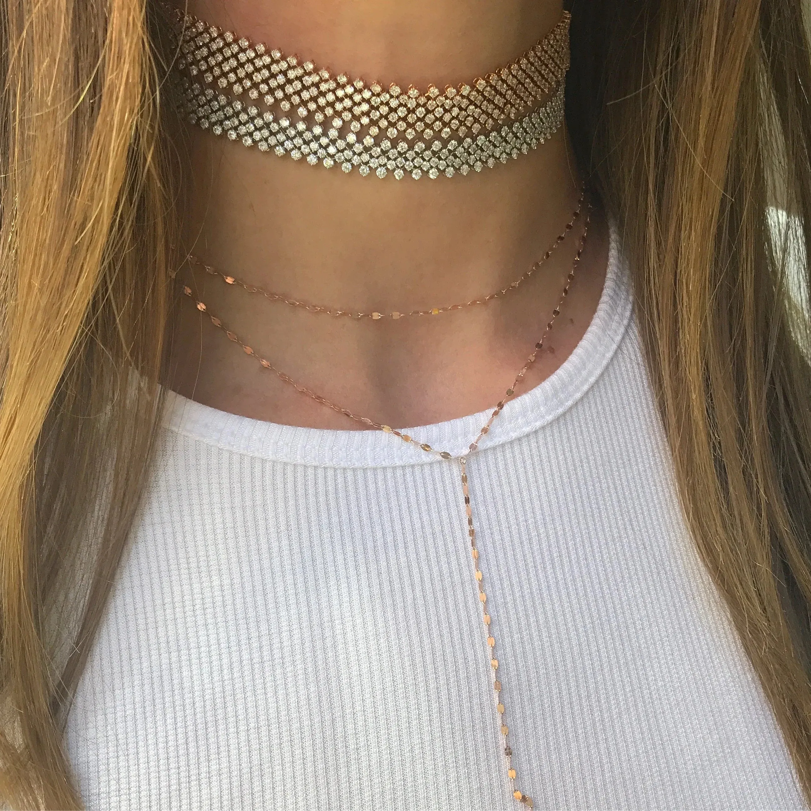 Olivia Double Y Necklace sold by Larroude product image thumbnail 4