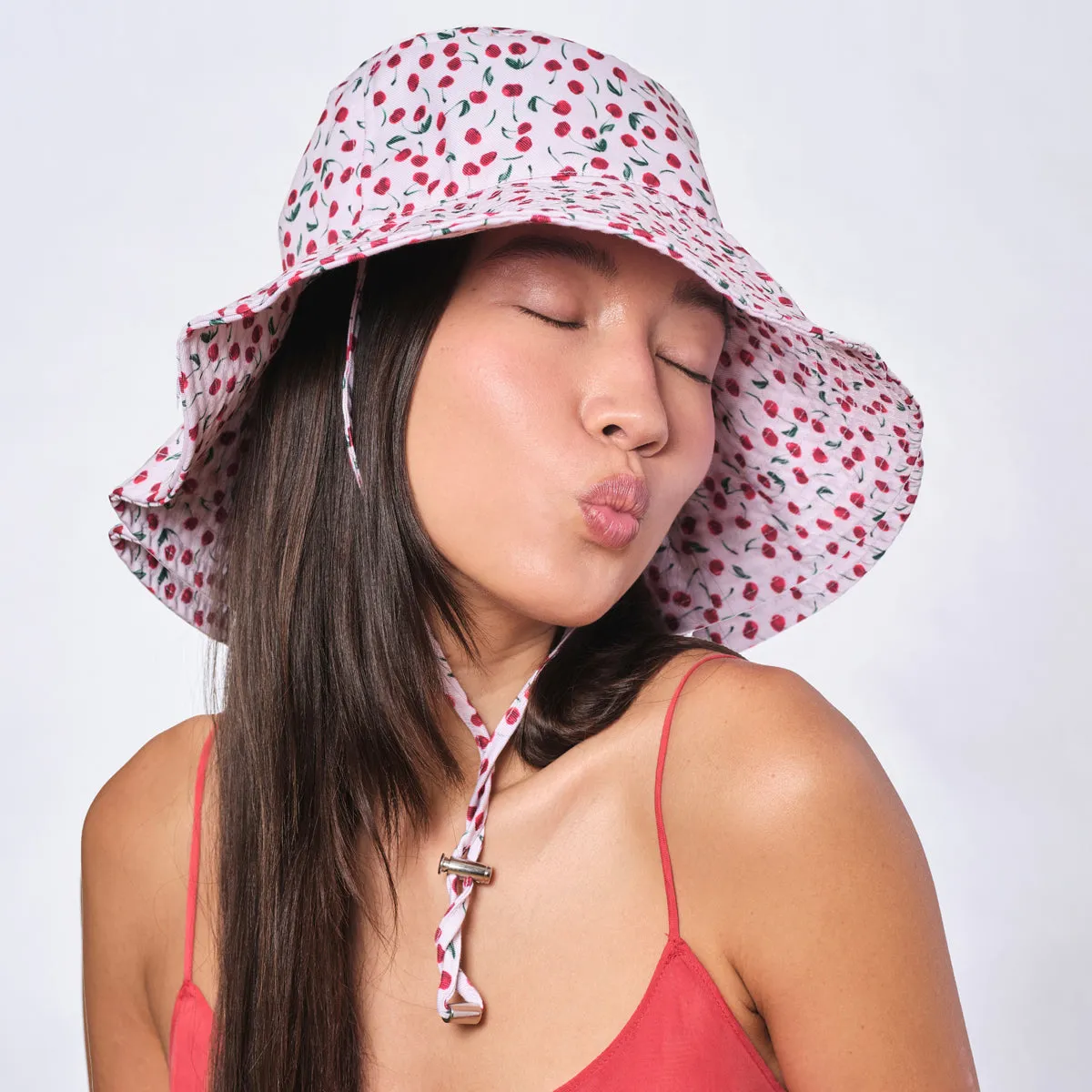 Cherries Sun Hat sold by Larroude product image thumbnail 2