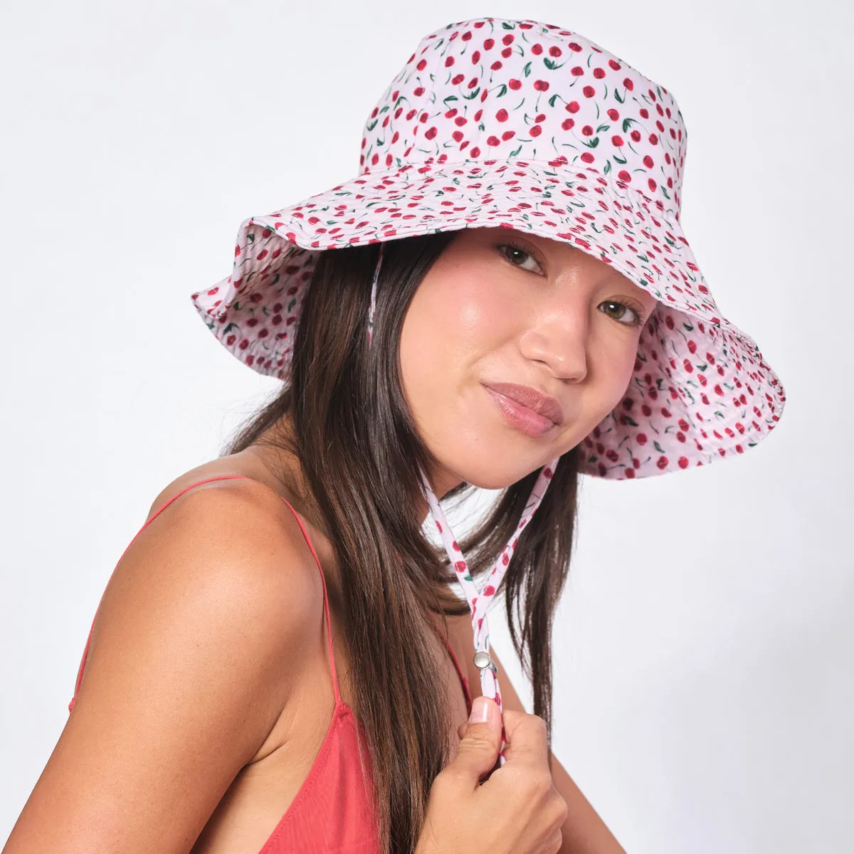 Cherries Sun Hat sold by Larroude product image thumbnail 4