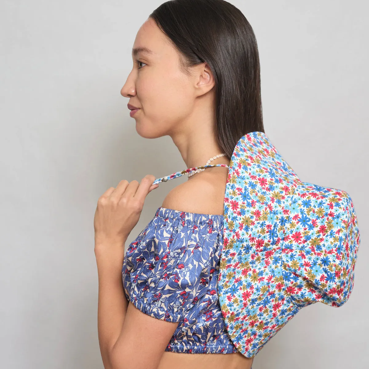 Daisy Print Sun Hat sold by Larroude product image thumbnail 2