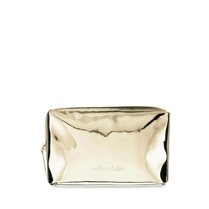 Performance Beauty Bag GOLD sold by Larroude
