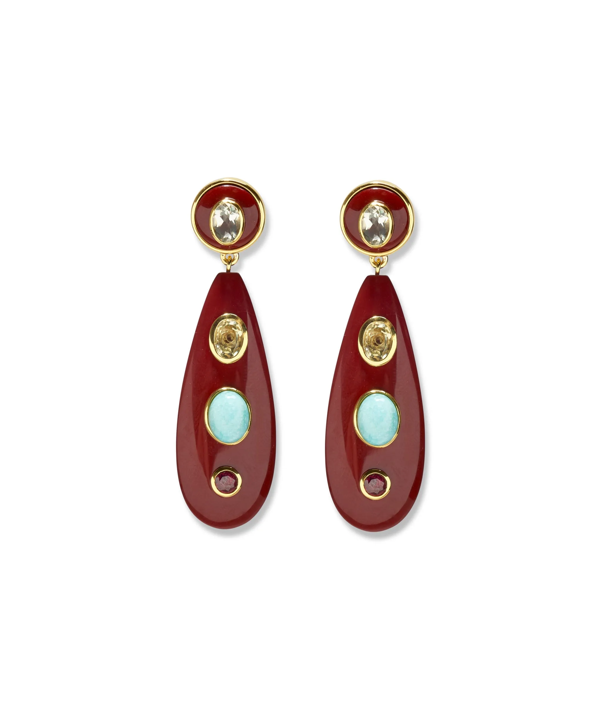 Torre Earrings in Chestnut sold by Larroude