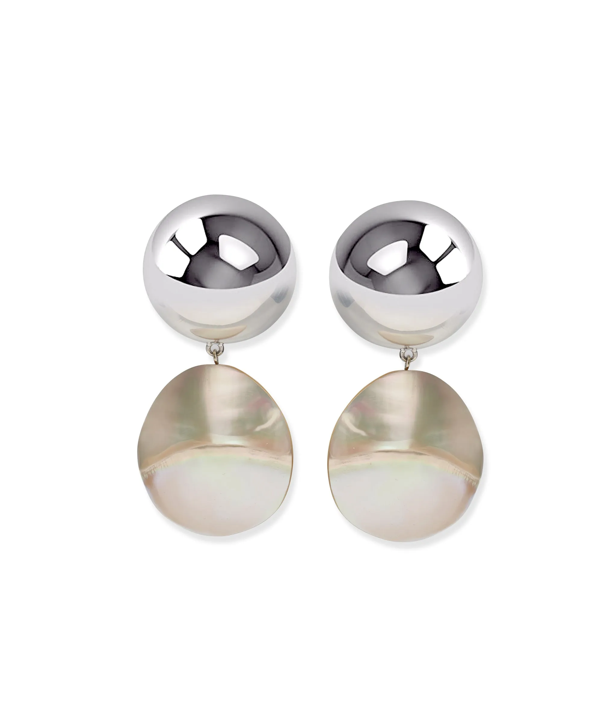 Rodan Pearl Earrings in Silver sold by Larroude