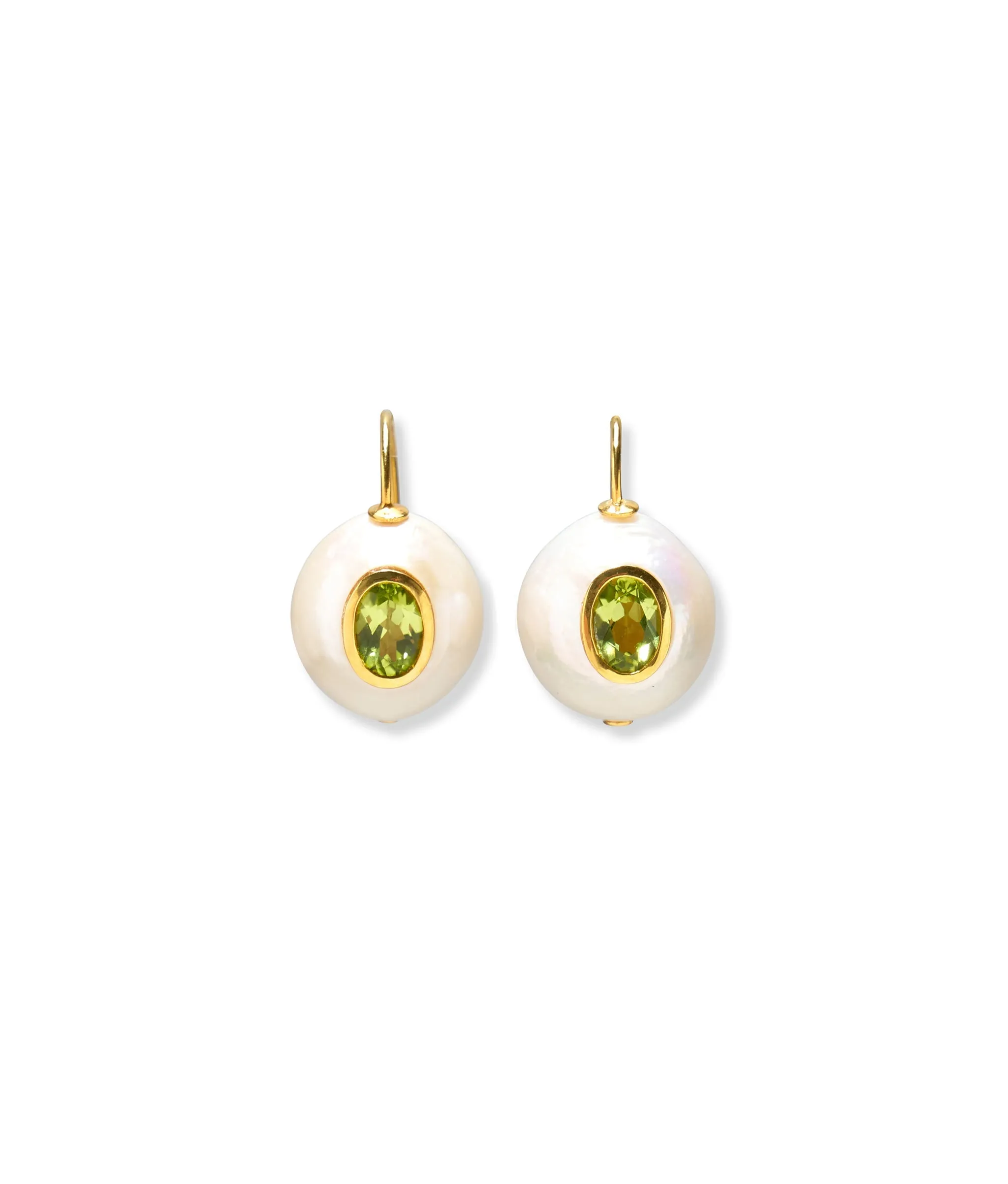 Pearl Pablo Earrings in Peridot sold by Larroude