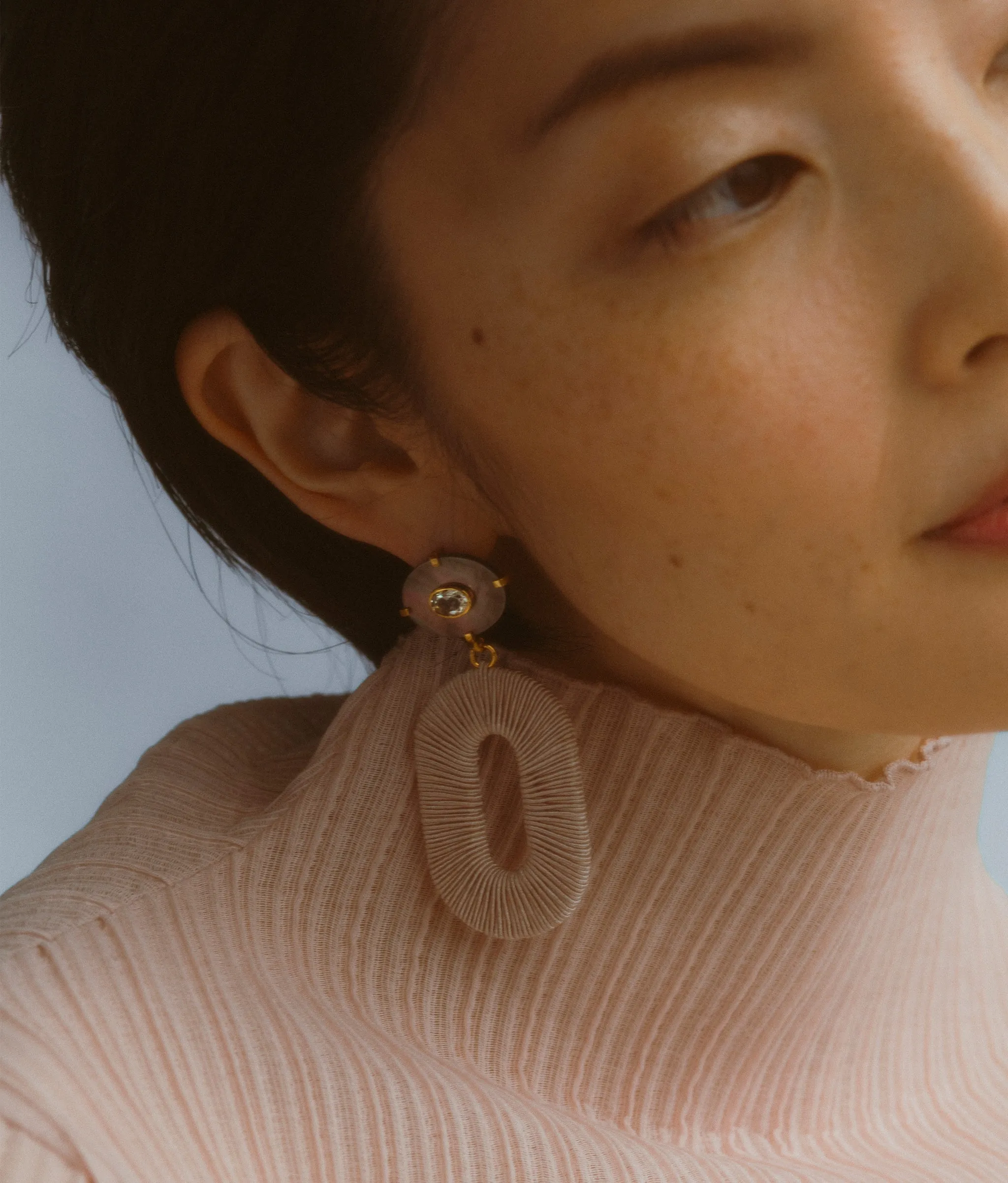 Adriatic Earrings in Black Pearl sold by Larroude product image thumbnail 3