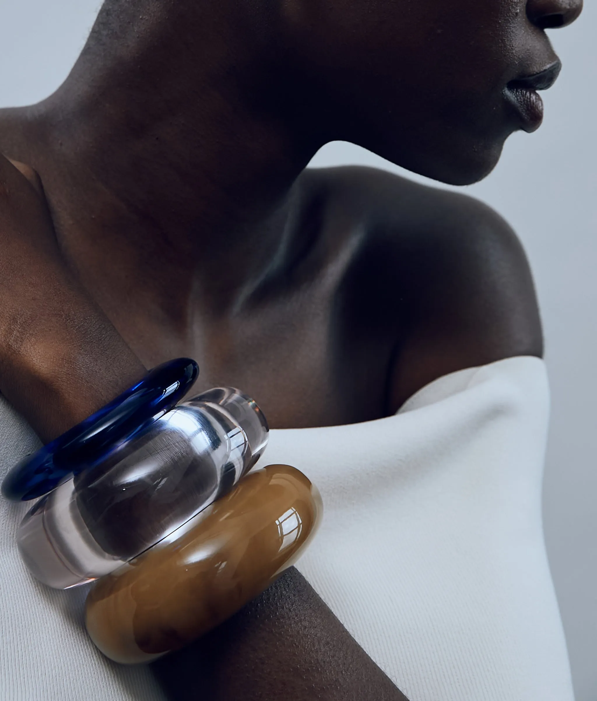 Arc Cuff in Lilac sold by Larroude product image thumbnail 4