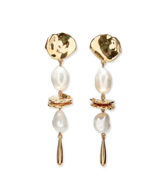 Gold Mine Earrings sold by Larroude