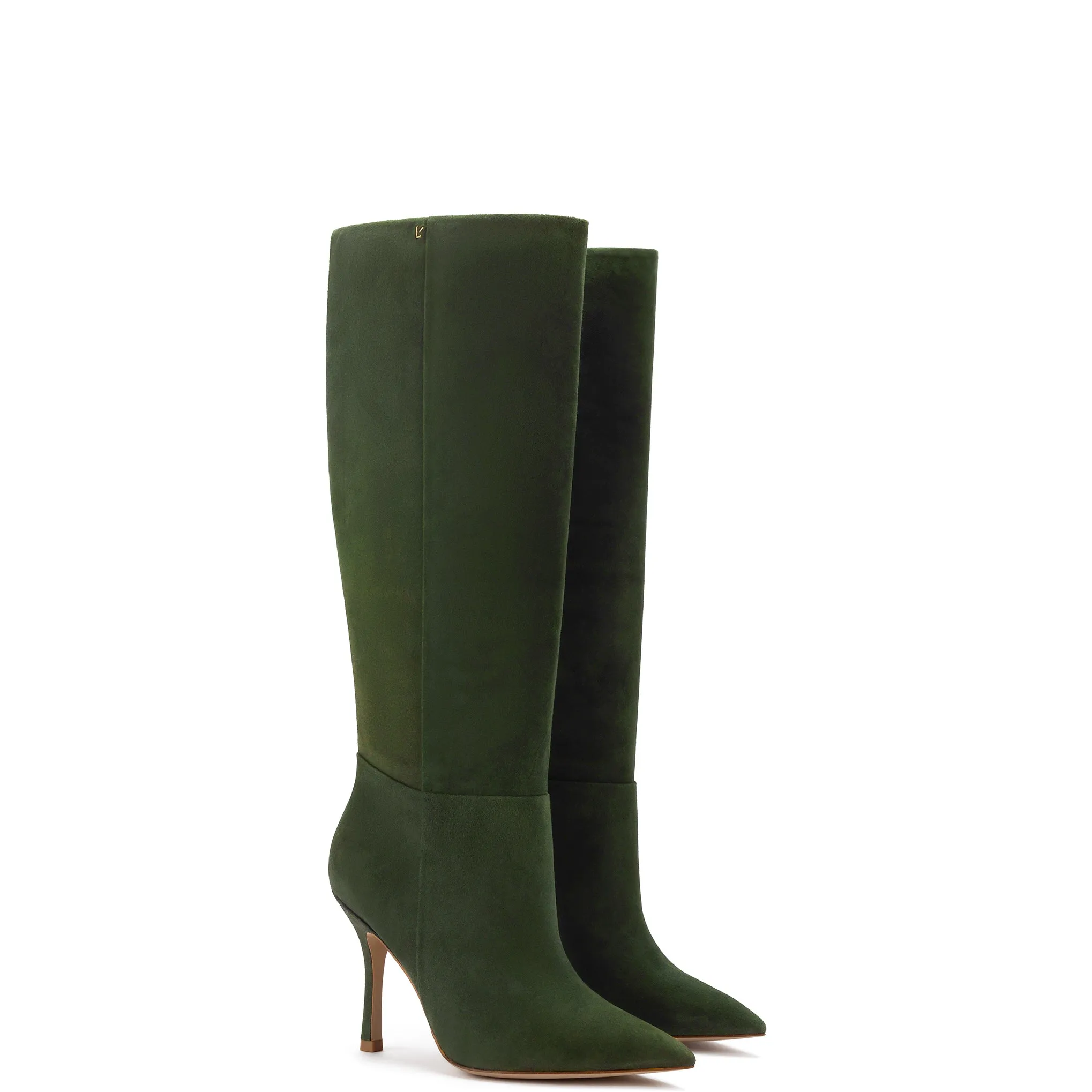 Kate Boot In Military Green Suede sold by Larroude product image thumbnail 2