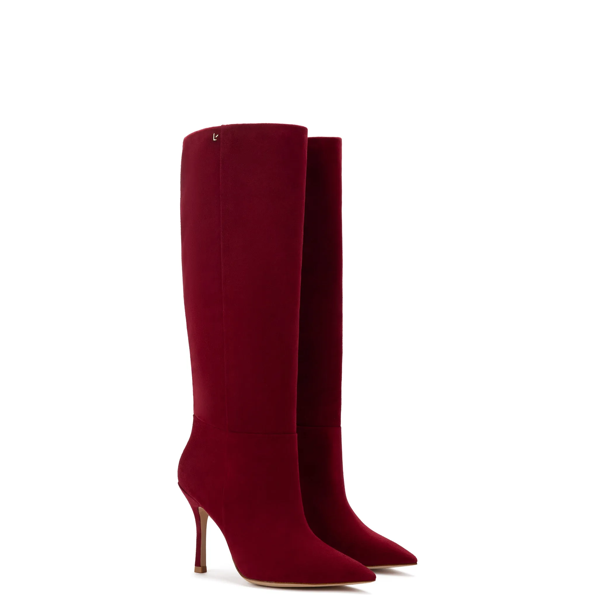 Kate Boot In Lipstick Red Suede sold by Larroude product image thumbnail 2