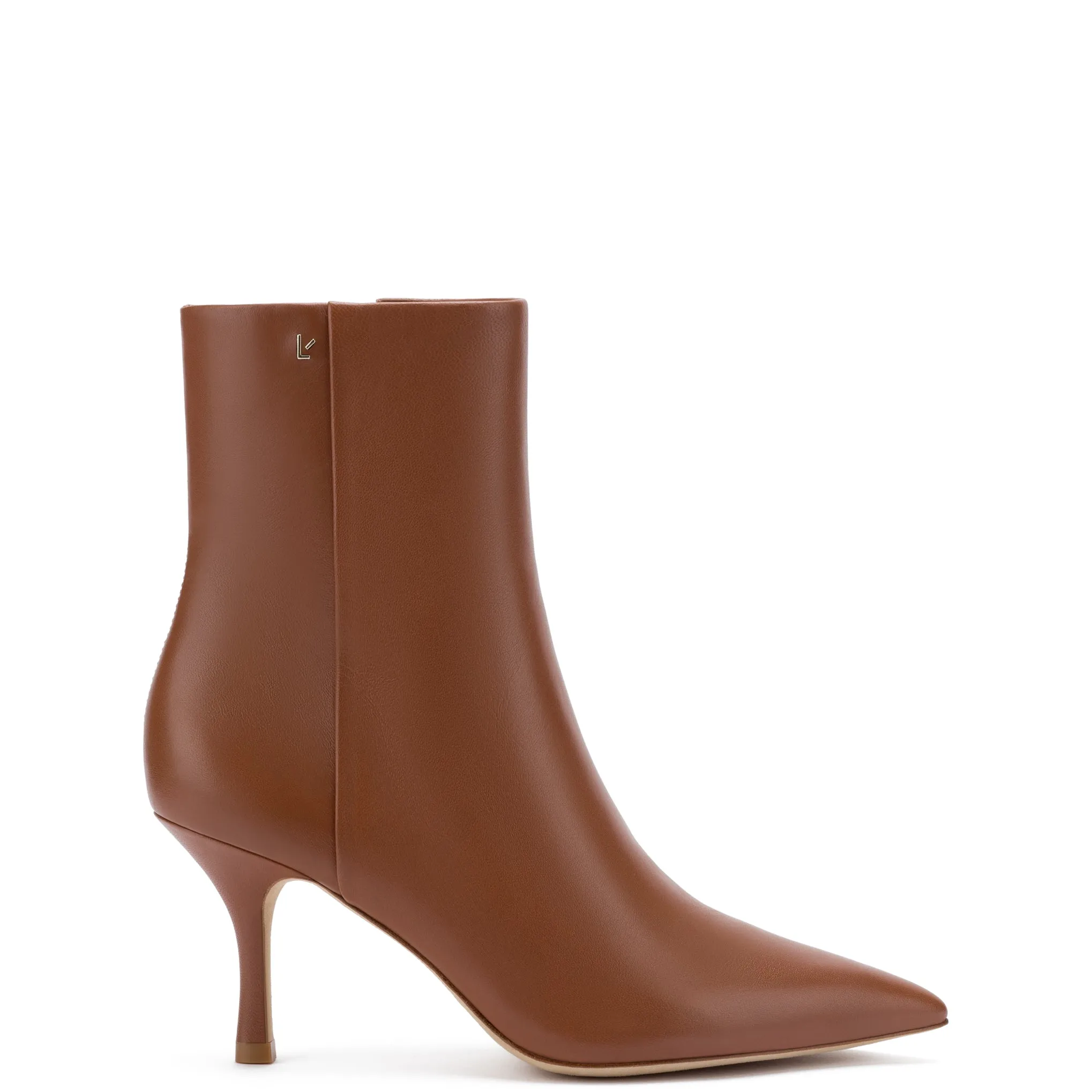 Mini Kate Boot In Caramel Leather sold by Larroude