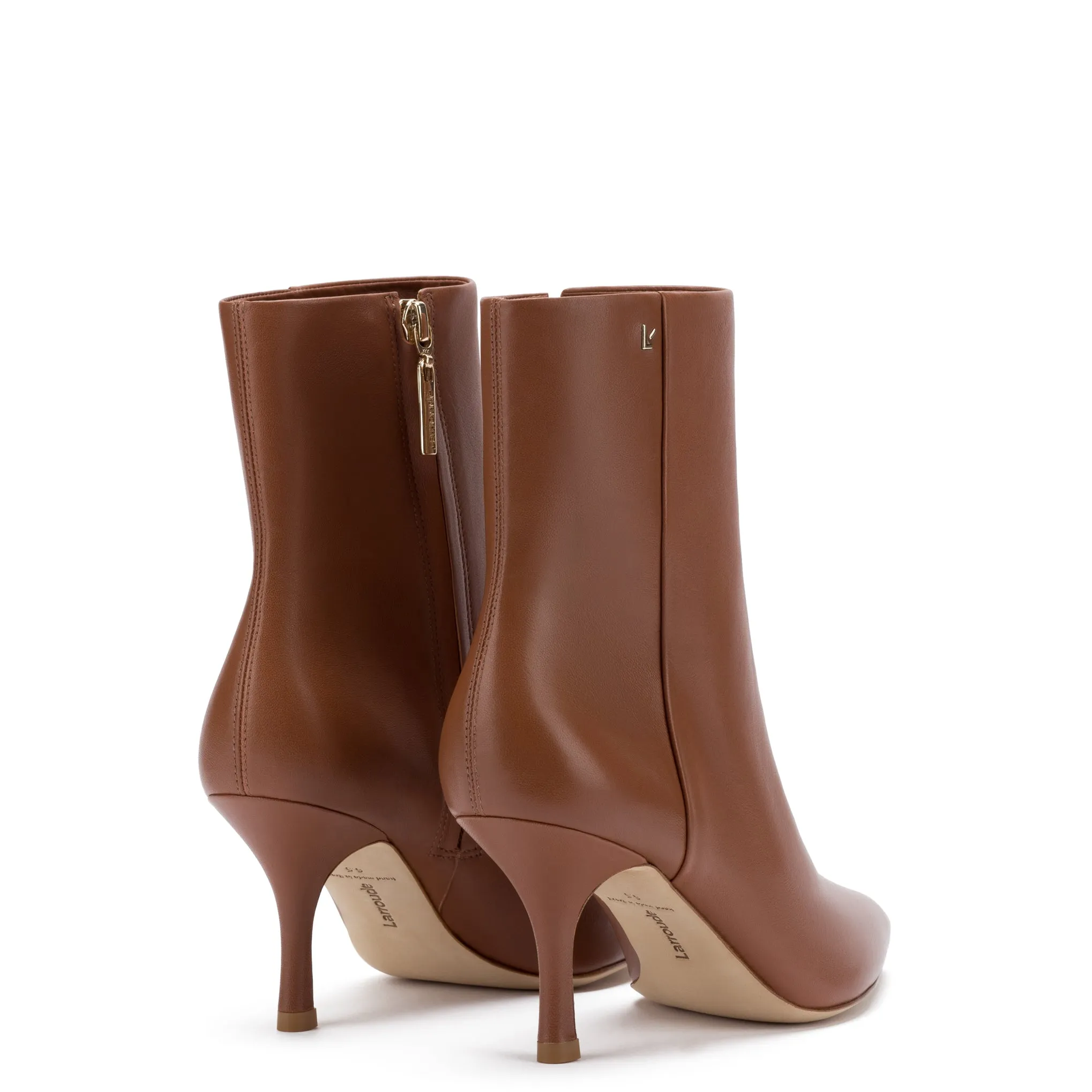 Mini Kate Boot In Caramel Leather sold by Larroude product image thumbnail 3