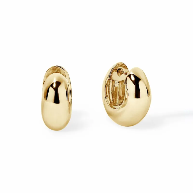 Gold Oval Hoops sold by Larroude