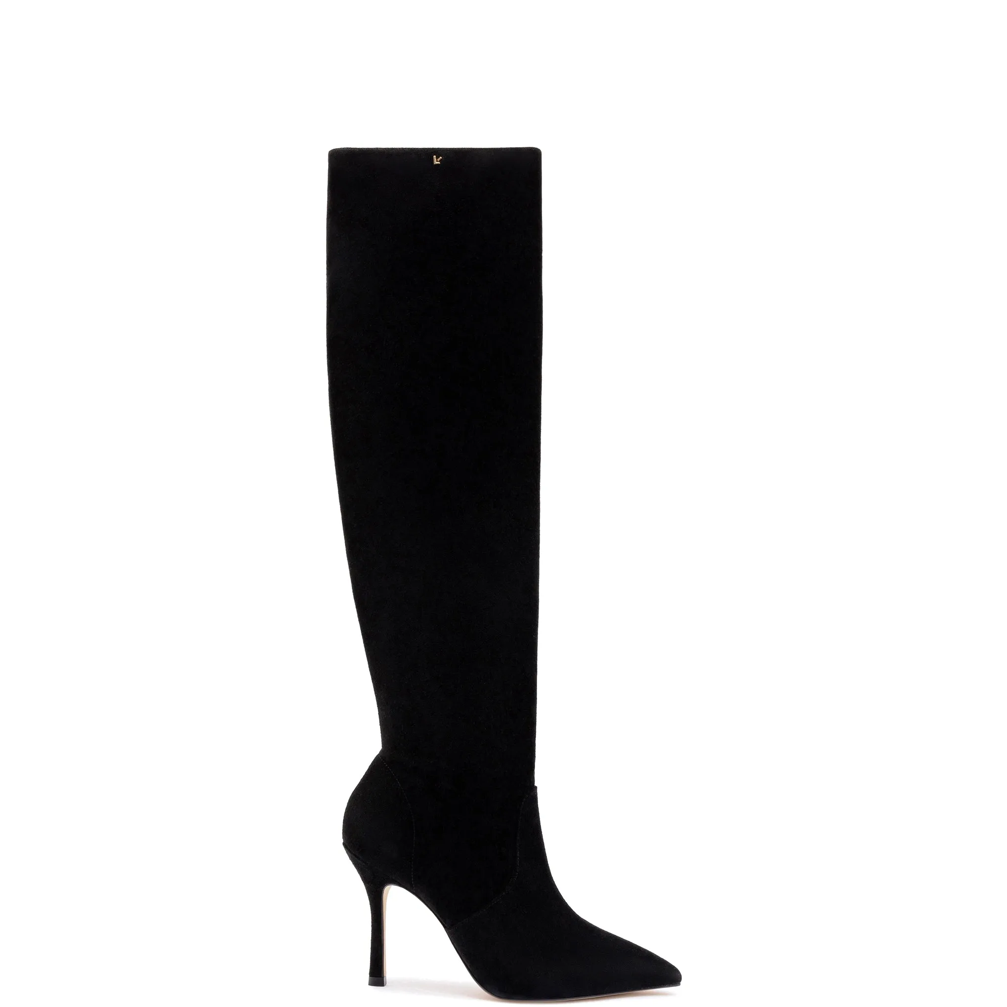 Kate Slouch Boot In Black Suede sold by Larroude