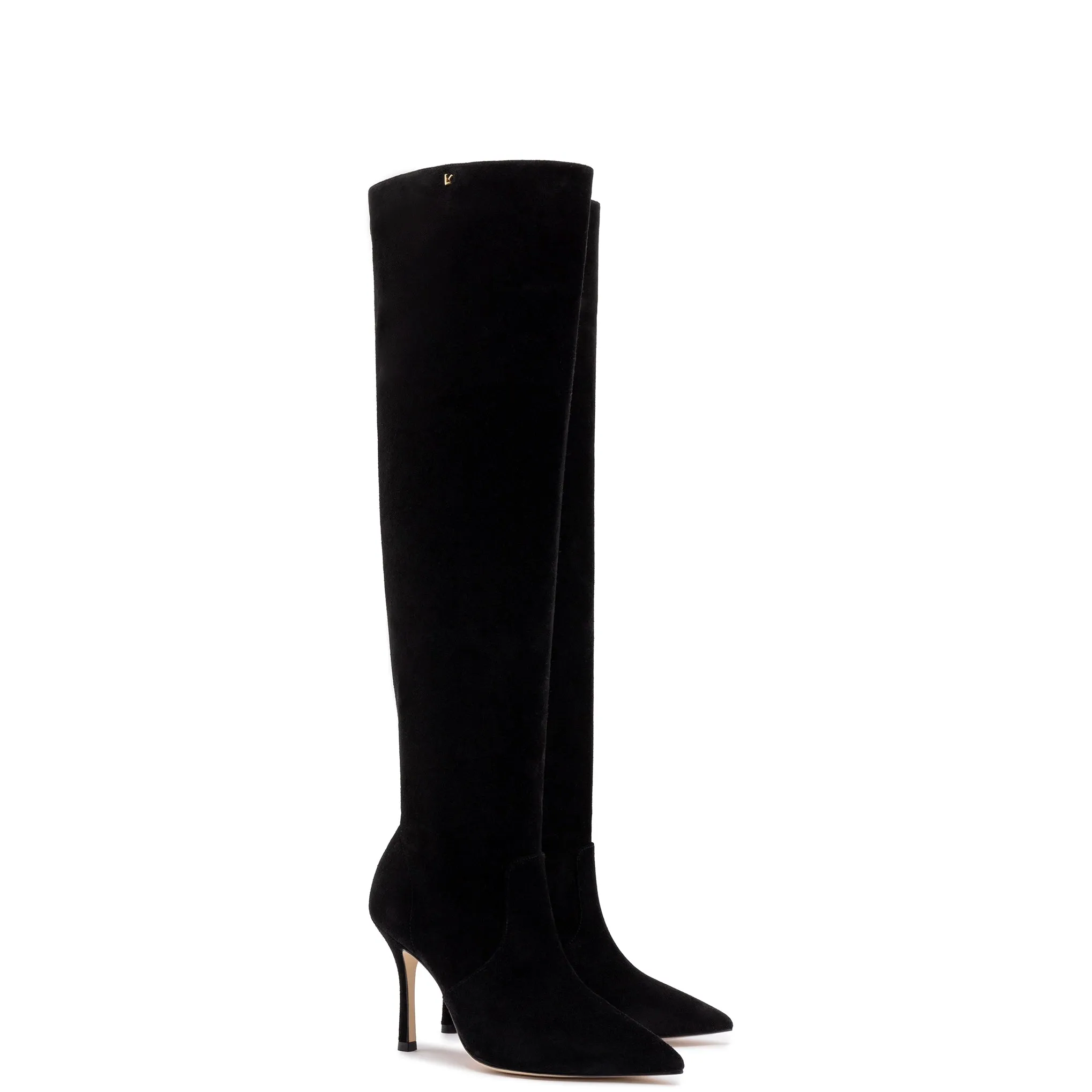 Kate Slouch Boot In Black Suede sold by Larroude product image thumbnail 2