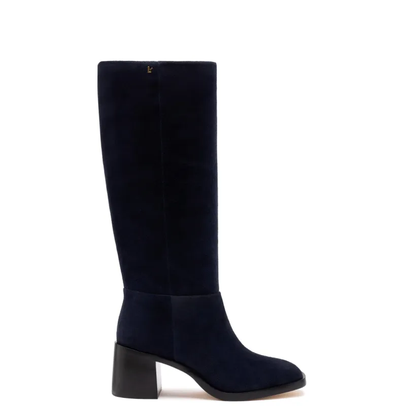 Ricky Boot In Dress Blue Suede sold by Larroude
