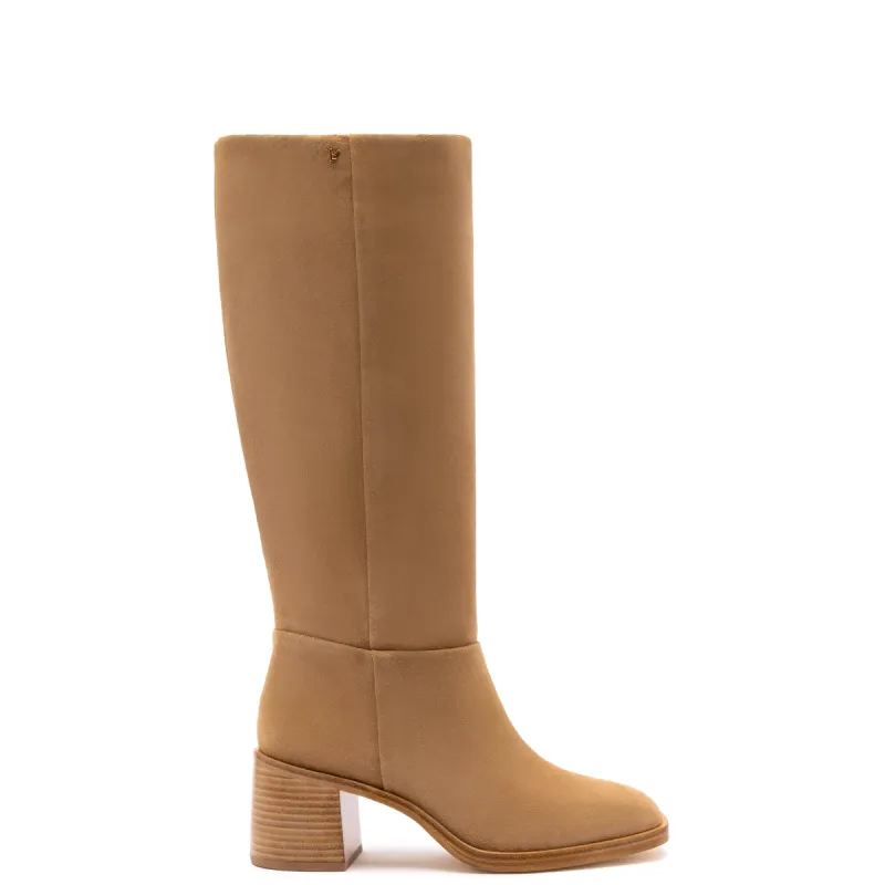 Ricky Boot In Peanut Suede sold by Larroude