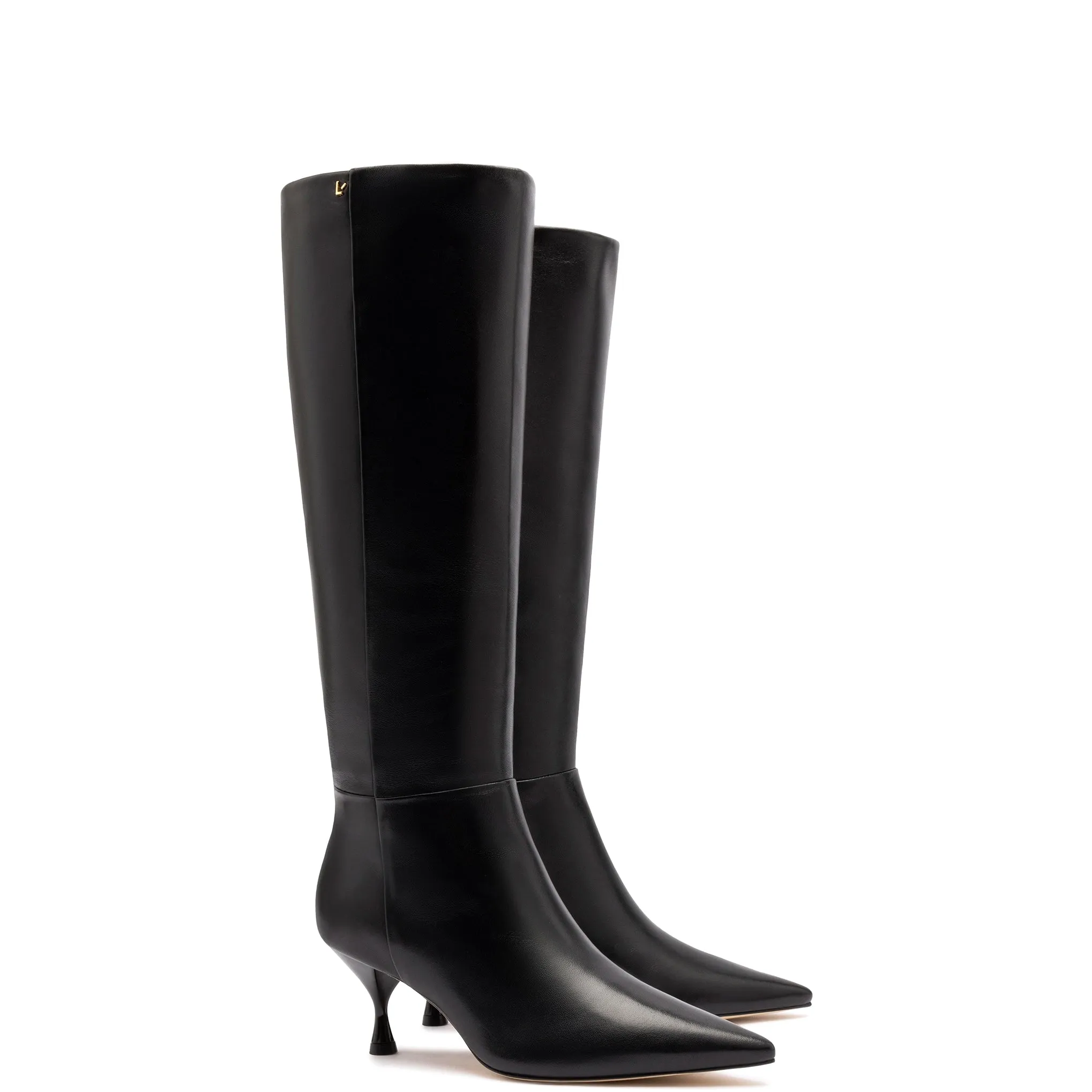 Georgia Boot In Black Leather sold by Larroude product image thumbnail 2