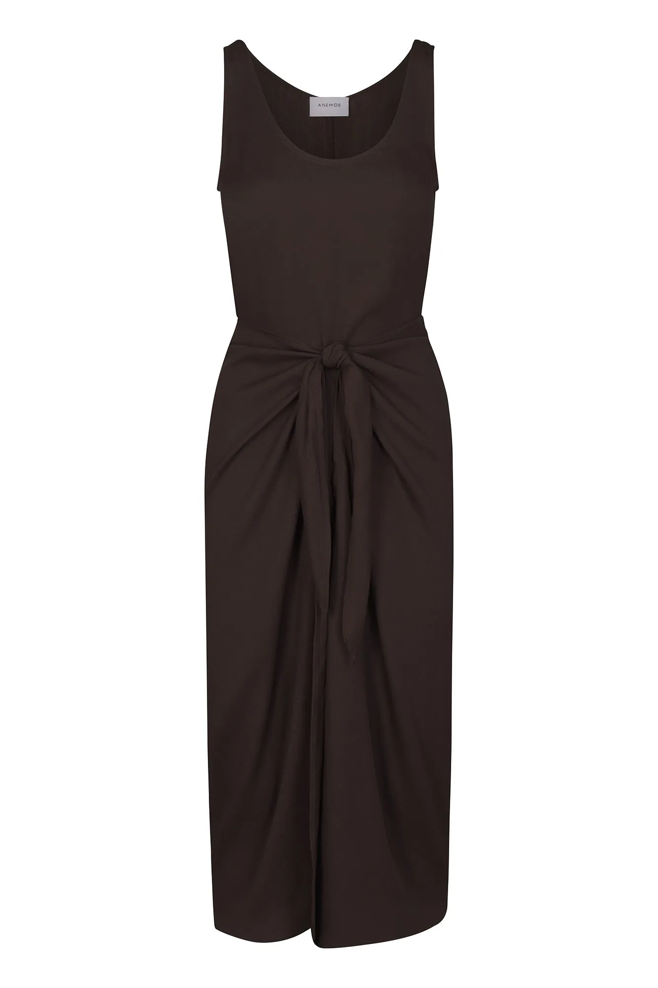 D.K. Midi Wrap Dress in Matte Crepe sold by Larroude