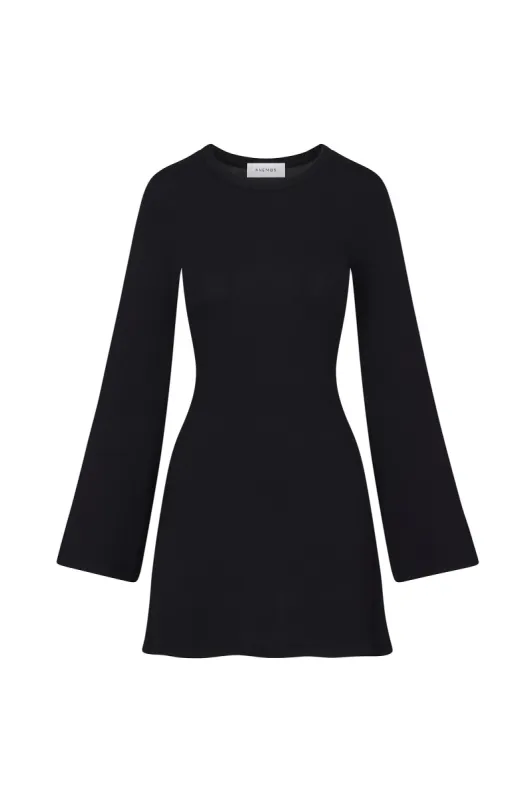 Bell Sleeve Mini Dress in Modal Knit sold by Larroude