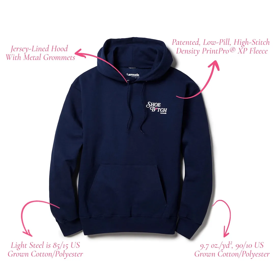 Shoe B´tch Hoodie In Navy sold by Larroude product image thumbnail 5