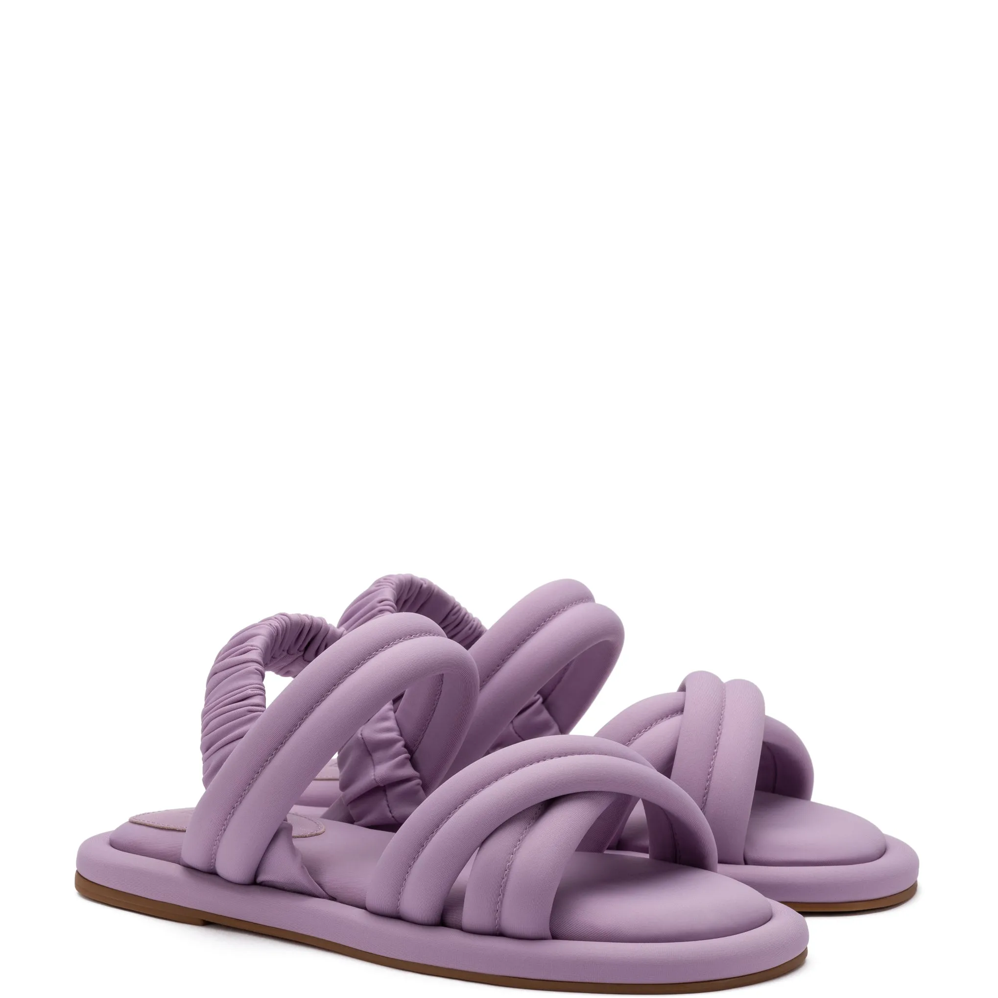 Joshua Flat Sandal In Lavender Lycra sold by Larroude product image thumbnail 2